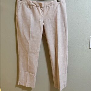 Pietro Brunelli Maternity Pants XS Pink Linen Blend Made in Italy